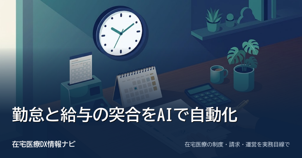 勤怠と給与の突合をAIで自動化する手順｜所定時間・打刻エラー・前月比較