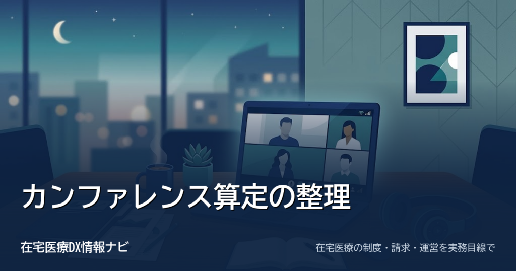 退院時共同指導料とカンファレンス料の算定｜ビデオ通話参加・訪問看護の加算
